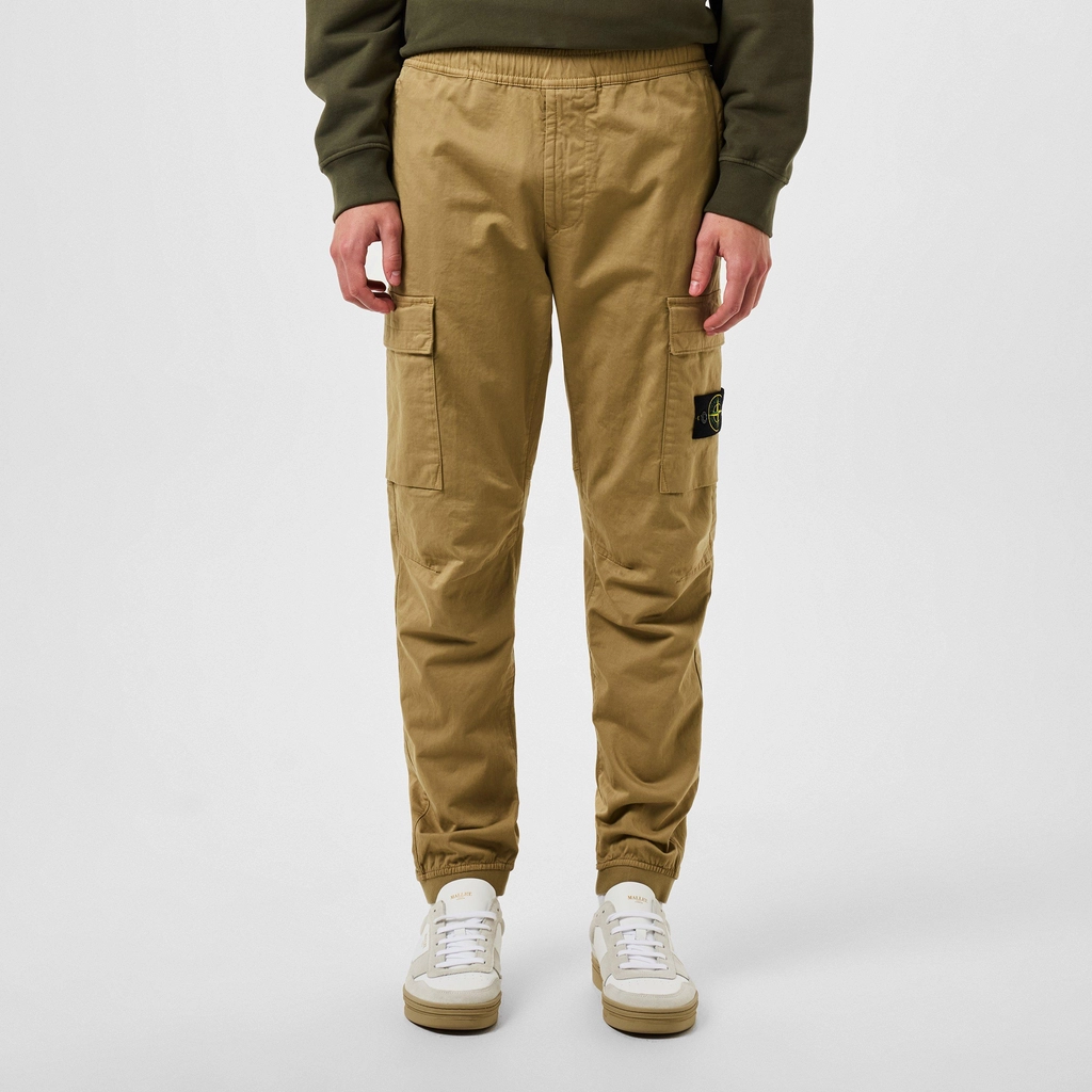Stone Island Raso Cargo Trousers - Biscotto V0094